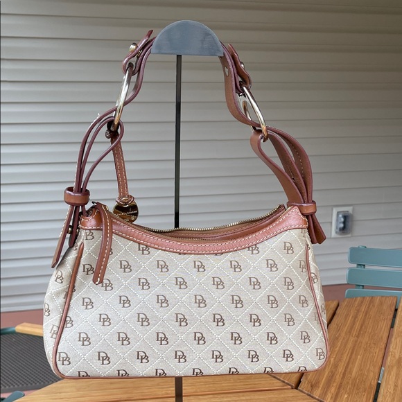 Dooney & Bourke Beige and Brown hobo Bag - Picture 5 of 13
